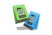 QR Code Table Tent Mockup, an Advertising Mockup by DSNA Mockup (Thumbnail 3 of 3)