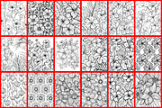 Doodles Flower Coloring Page, a Graphic by Forhadx5 (Thumbnail 5 of 10)
