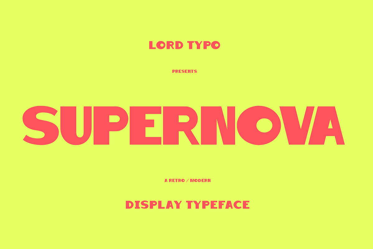 SUPERNOVA — Retro Display Font, a Sans Serif Font by Mikey Weeks (Photo 2 of 7)