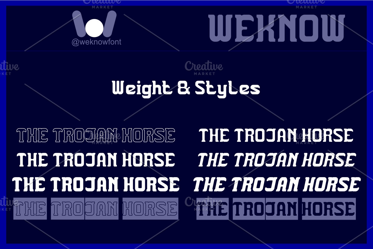 The Trojan Horse font, a Serif Font by weknow (Photo 6 of 8)