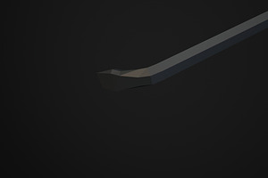 Low Poly Long Crowbar