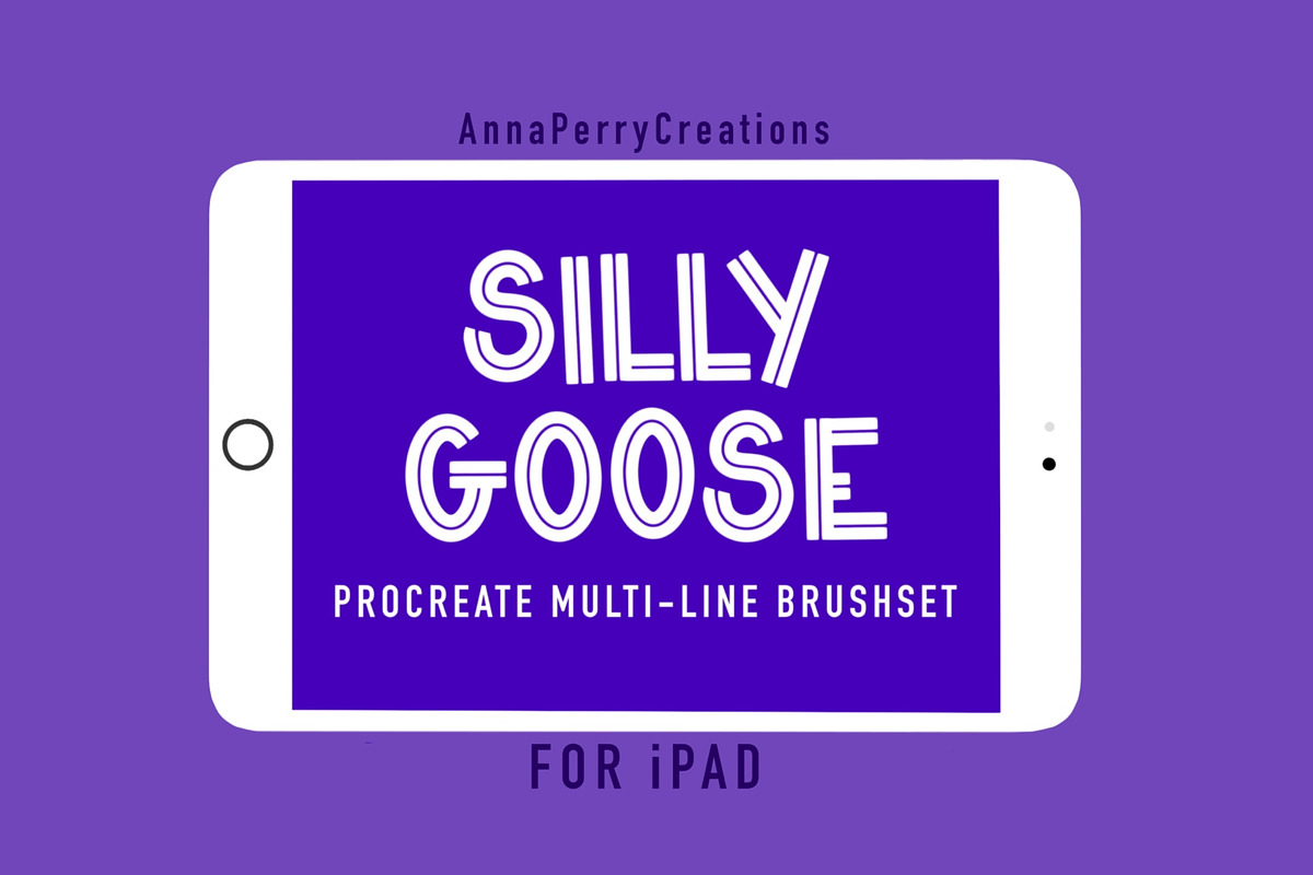 Silly Goose Procreate Brush Set, a Brush Add-On by Anna Perry Creations (Photo 1 of 2)
