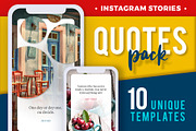 Instagram Stories - QUOTES Pack, a Social Media Template by Better Be a Designer (Thumbnail 1 of 6)