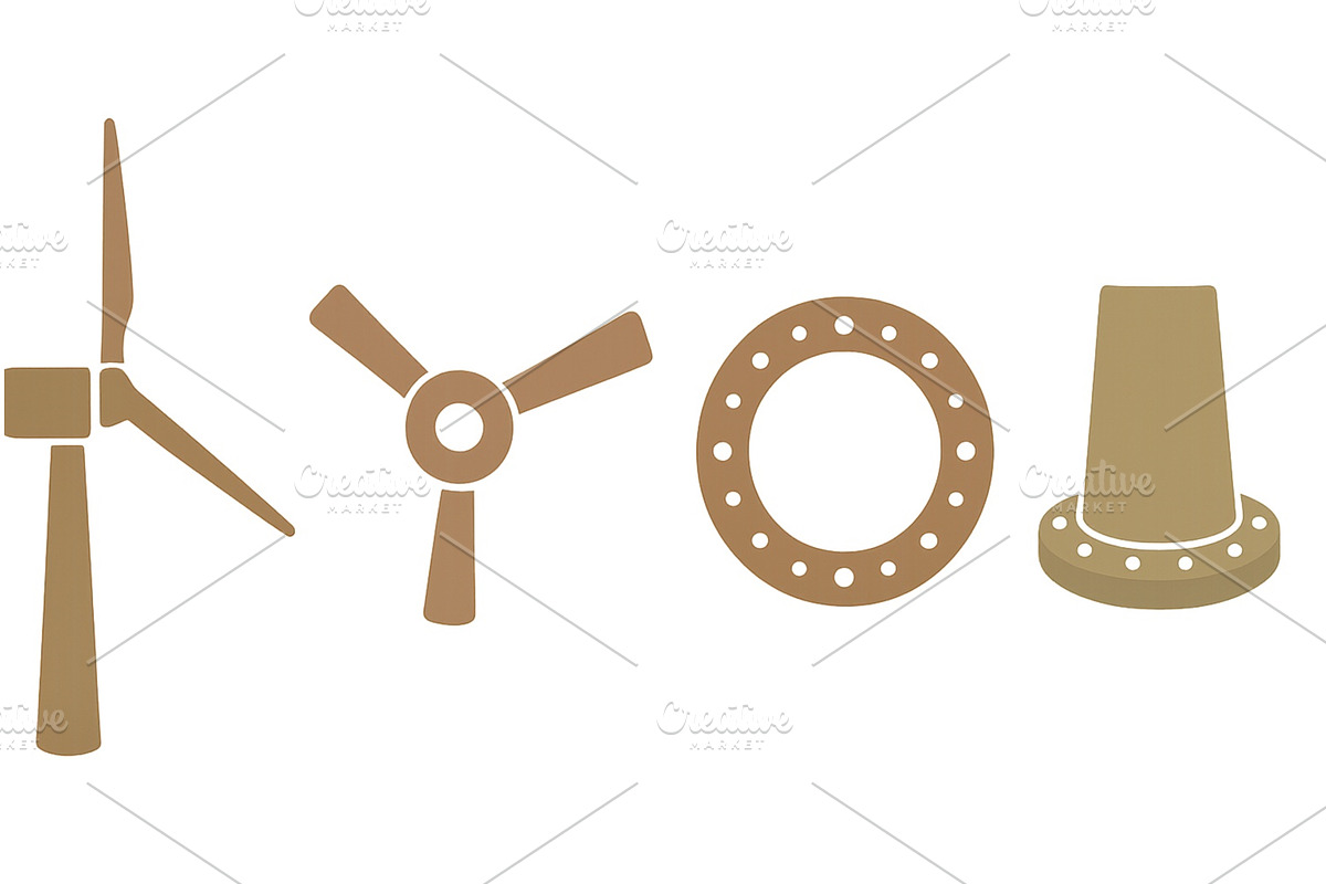 Wind energy components represented, an Illustration by ZinetroN