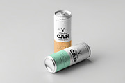 Standing and Lying Soda Can Mockup, an Advertising Mockup by DesignRushMarket (Thumbnail 1 of 2)