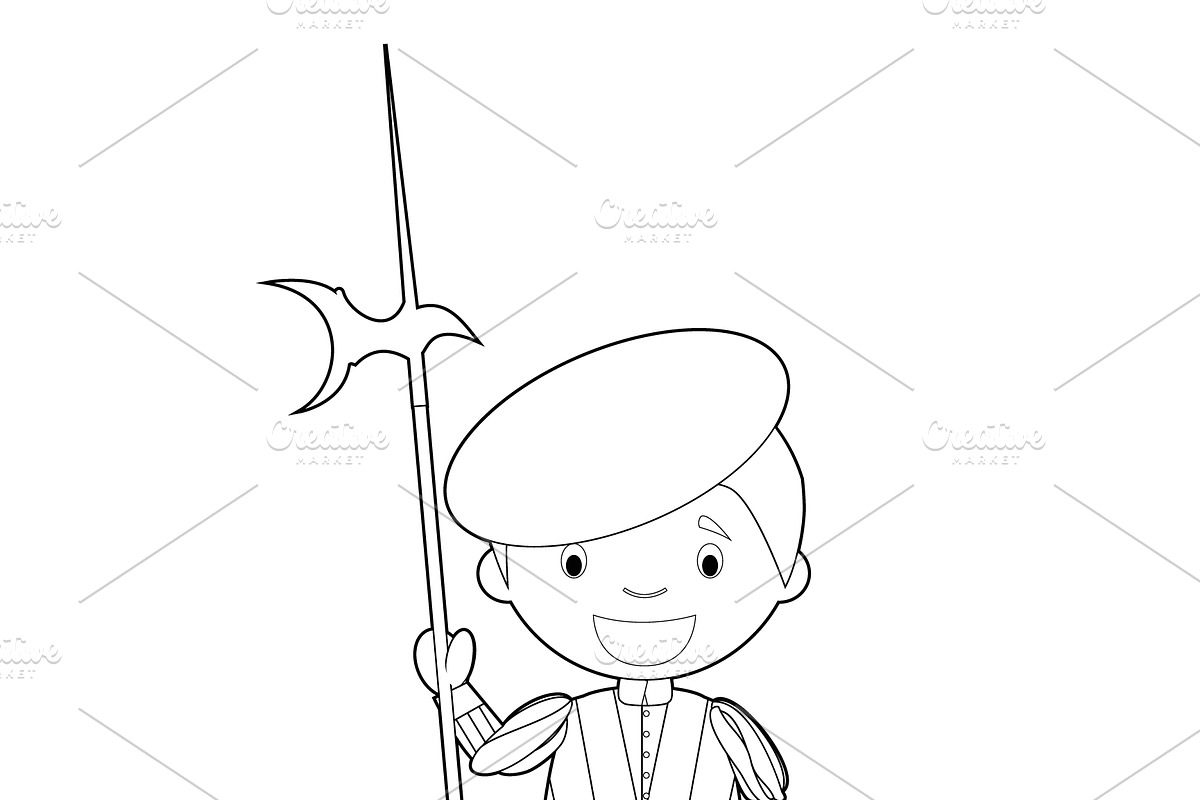 125x Kids of the World for Coloring, an Education Illustration by asantosg (Photo 23 of 23)