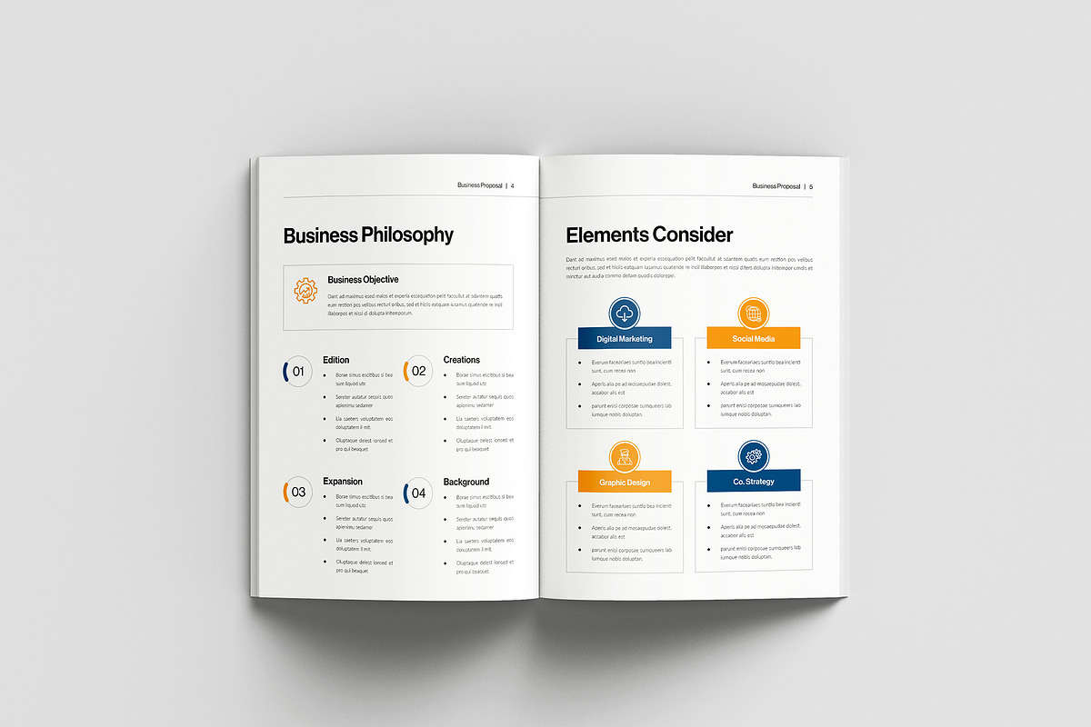 Project Proposal Template, a Brochure Template by Spark_Creative (Photo 5 of 16)
