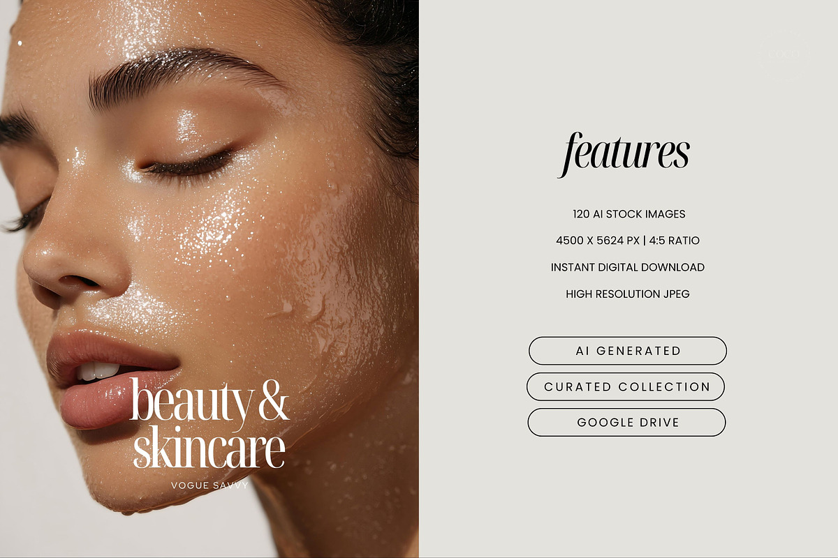Skin Care Beauty Stock Photo Bundle, a Beauty & Fashion Photo by COCO Designs (Photo 2 of 19)