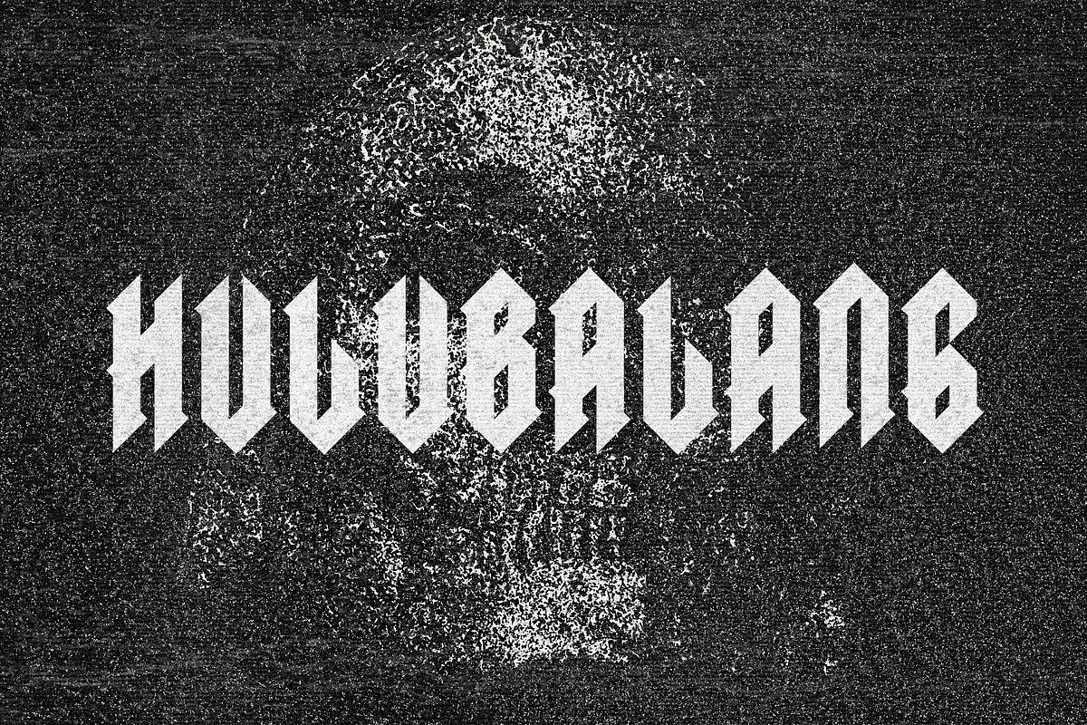 SAYAT BOLD BLACKLETTER TYPEFACE, a Blackletter Font by CONTRIVEDAZE (Photo 3 of 7)