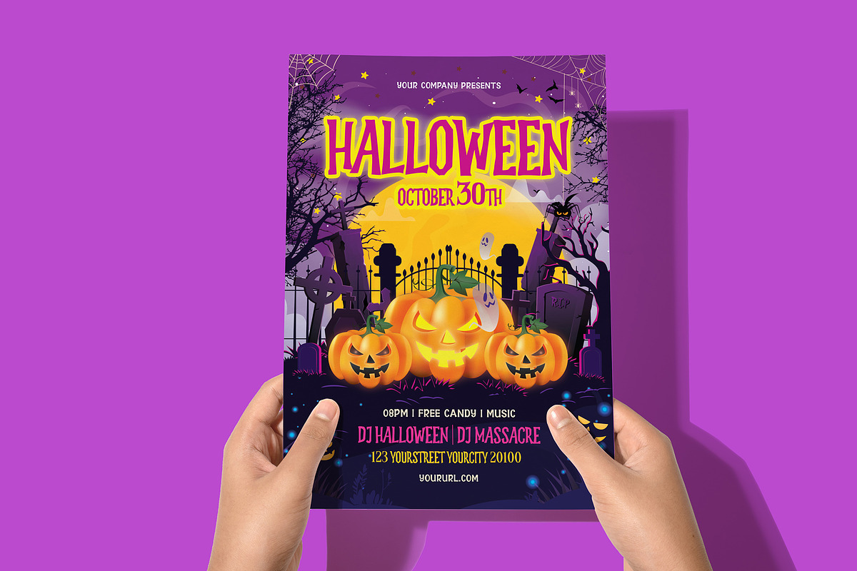 Halloween Flyer, a Flyer Template by Creativestoree (Photo 3 of 5)