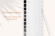 12 Monotype Stamps PS & Procreate, a Brush Add-On by Sweet Fig (Thumbnail 9 of 11)