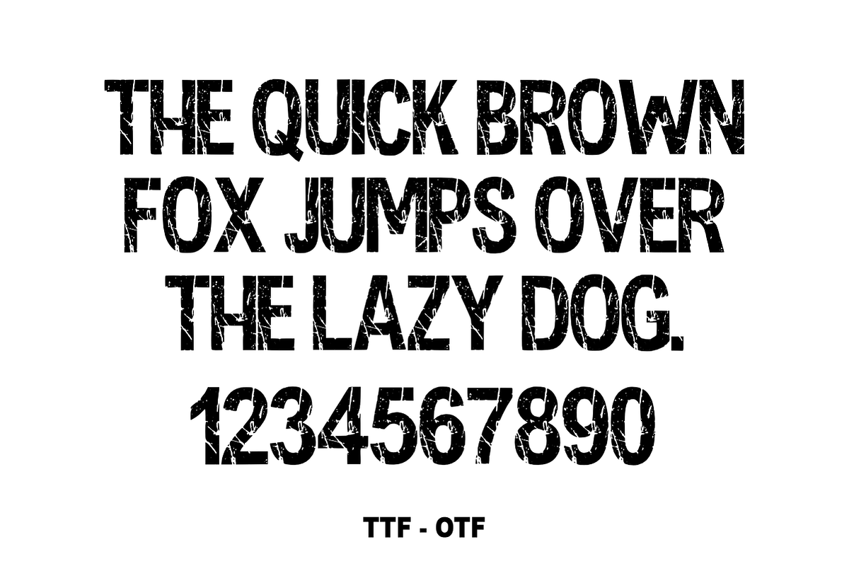 Military Residence – Rugged Font, a Sans Serif Font by KiddoGlyphs Studio (Photo 4 of 4)