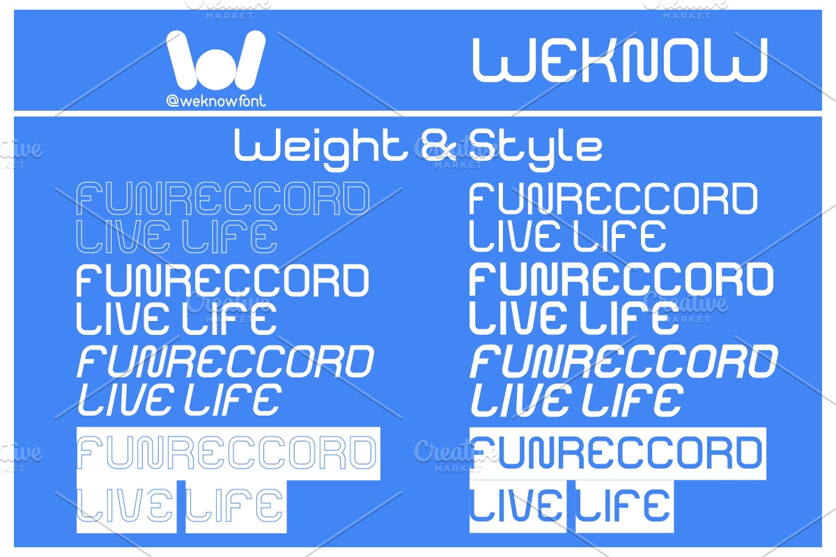 Funrecord Live LIfe font, a Font by weknow (Photo 7 of 8)