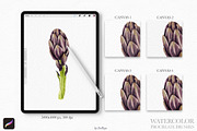 Watercolor Brushes for Procreate, a Brush Add-On by owlasya (Thumbnail 4 of 9)