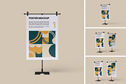 Poster Stand Mockup, an Advertising Mockup by HanaSaka_Studio (Thumbnail 1 of 5)
