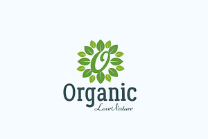 Organic Letter O - Logo Template