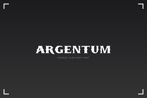 ARGENTUM - Vintage Serif Font