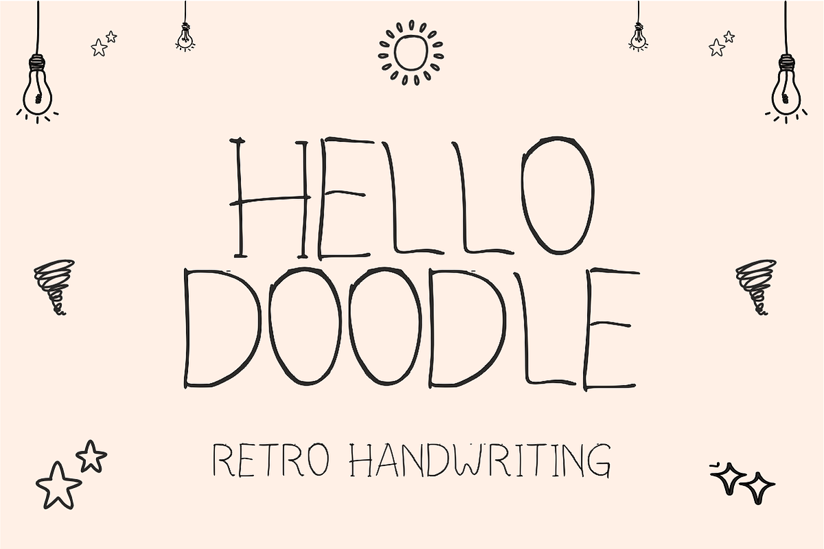 Doodle Sprout - Handwritten Font, a Handwritten Font by KiddoGlyphs Studio (Photo 2 of 4)