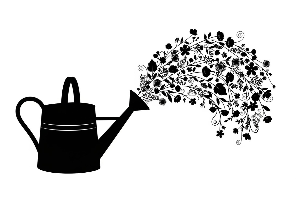 Floral Watering Can Design Bundle, an Illustration by Gaye Art (Photo 16 of 31)