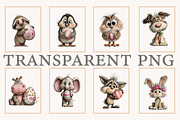 Whimsical Easter Animals clipart, an Illustration by Designworld (Thumbnail 4 of 10)