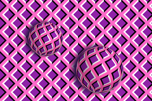 Abstract movement optical illusion