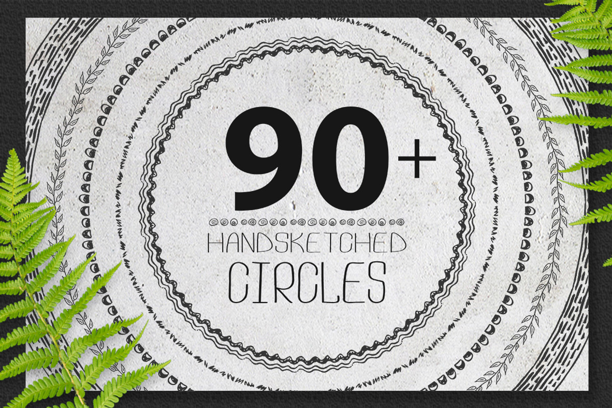Big set of decorative circles, a Decorative Illustration by SomStock (Photo 1 of 5)