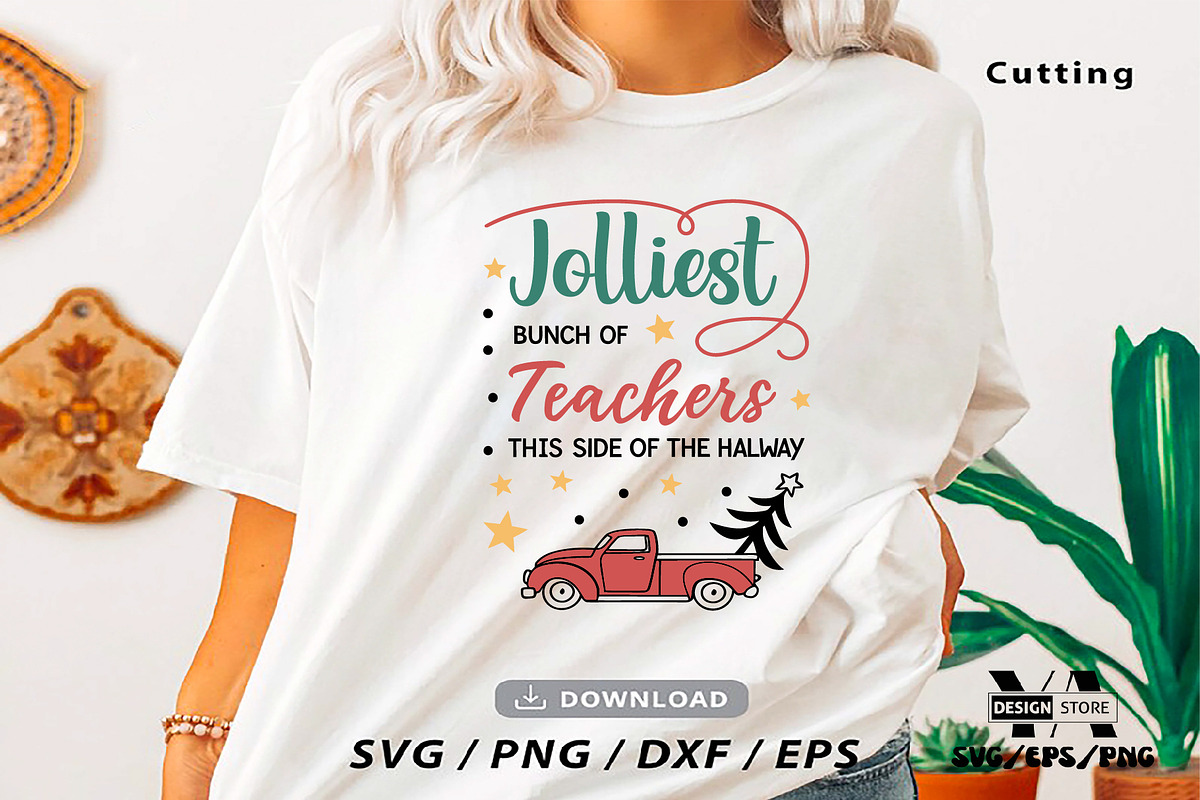 Christmas Teacher SVG PNG Bundle, an Object Illustration by Ya_ Design Store (Photo 6 of 13)