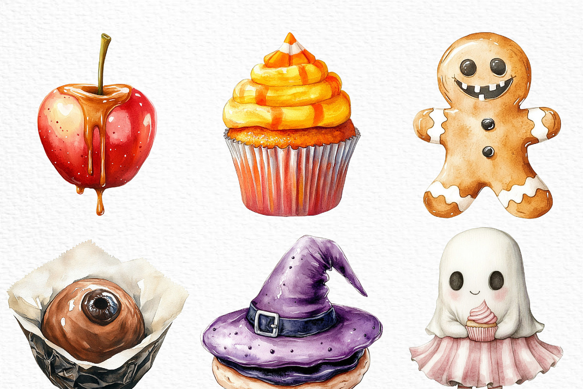Cute Halloween Sweets PNG, an Illustration by Craft Nest (Photo 5 of 6)