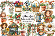 Gardening Girl Sublimation Bundle, an Illustration by OK Design (Thumbnail 1 of 5)