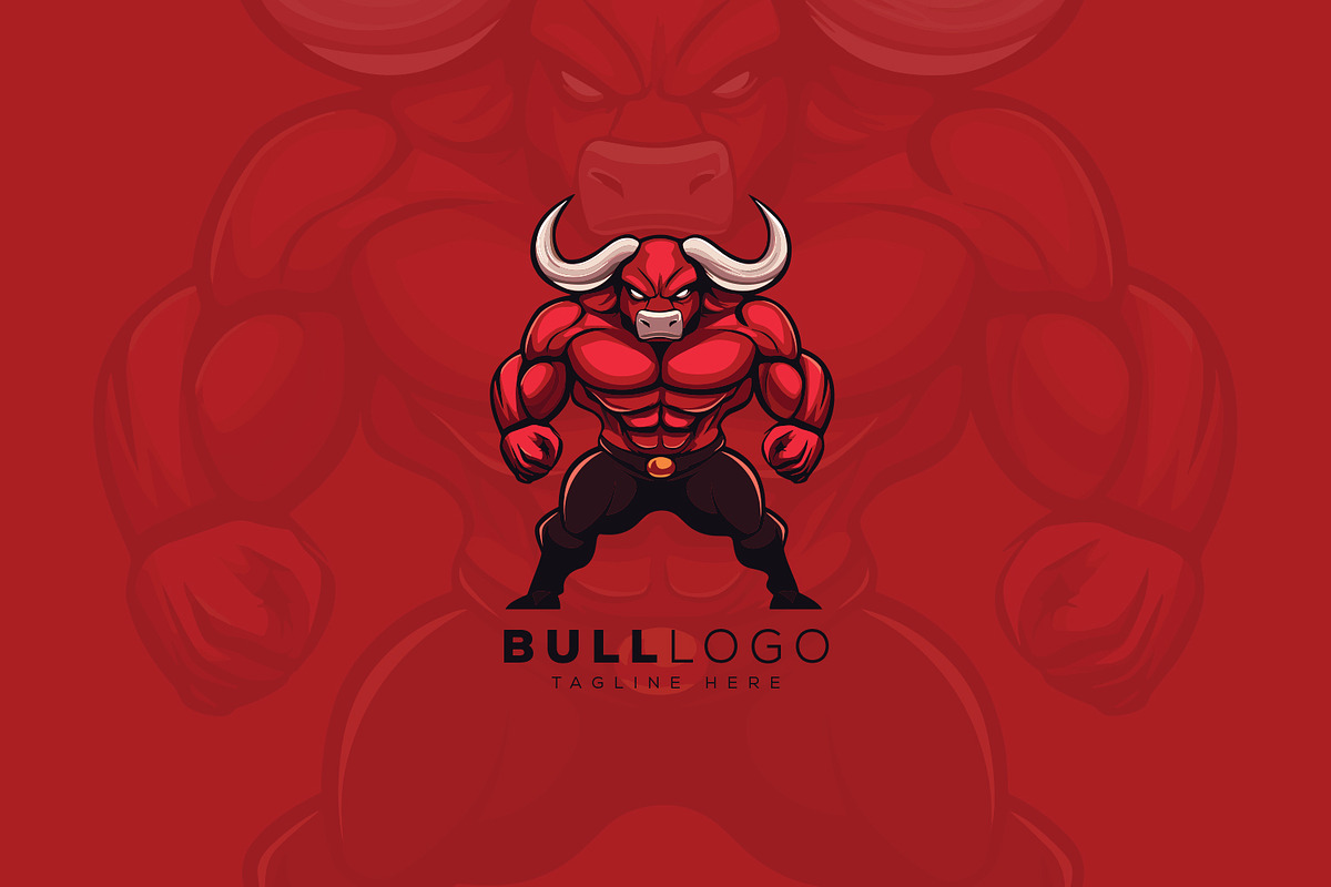 Bull Logo, a Branding & Logo Template by Xoovion