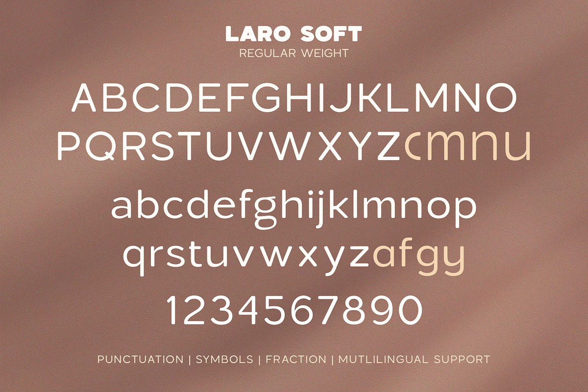 Laro Soft | Font Family, a Sans Serif Font by Larin Type Co. (Photo 12 of 12)