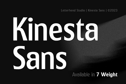 KInesta Sans - Variable Typeface, a Sans Serif Font by Letterhend Studio