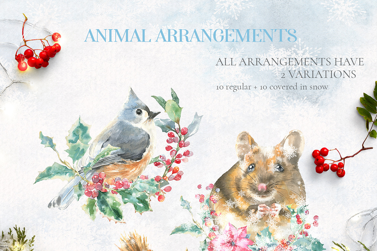 Christmas Watercolor Woodland Story, an Animal Illustration by Catherine Wheel (Photo 5 of 29)