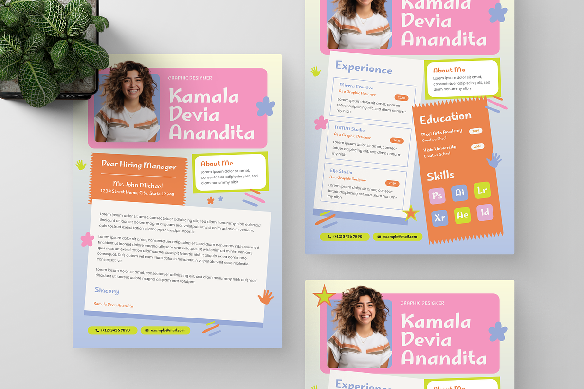 Creative CV Resume, a Resume Template by Annora Studio (Photo 4 of 6)