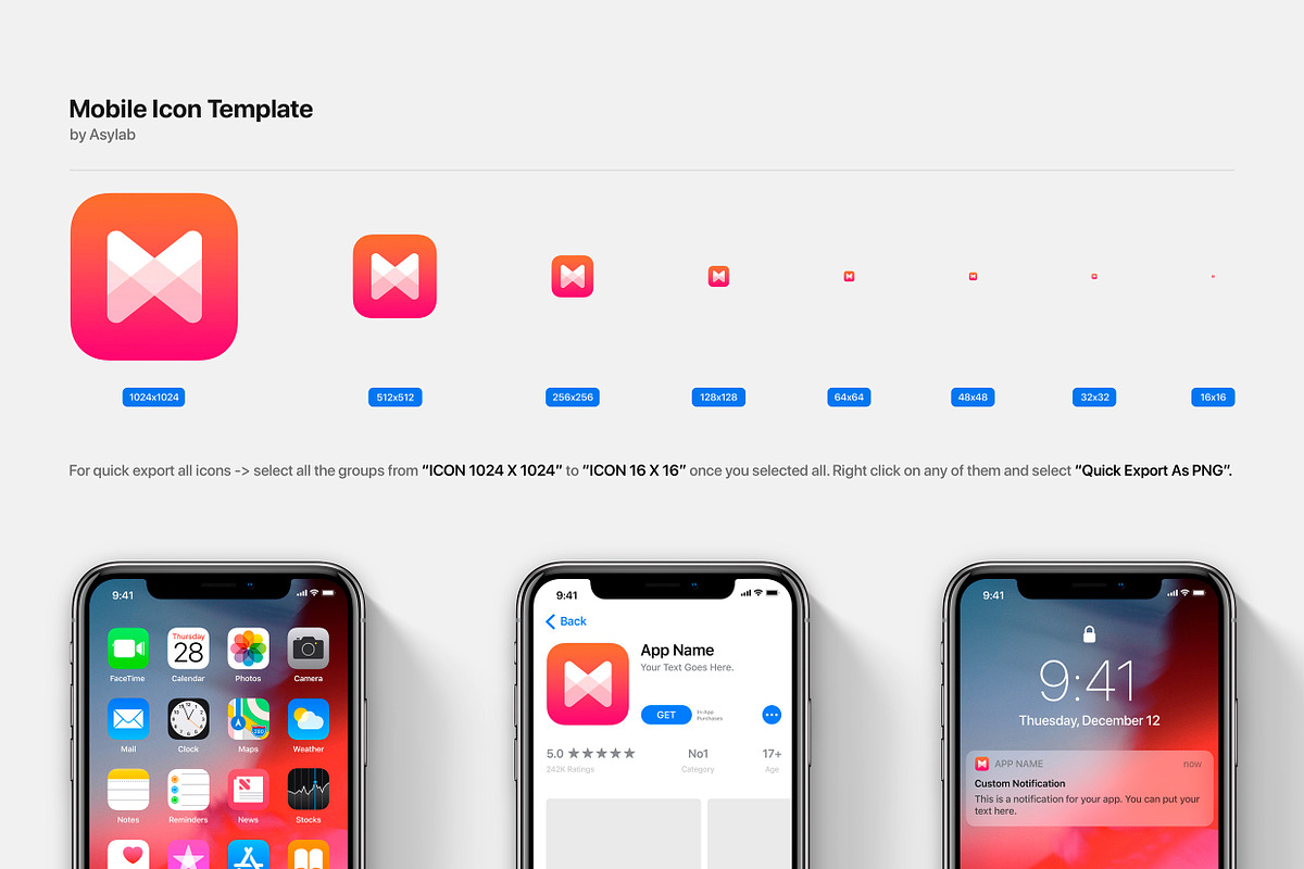 Desktop OS & MobiIe Icon Template