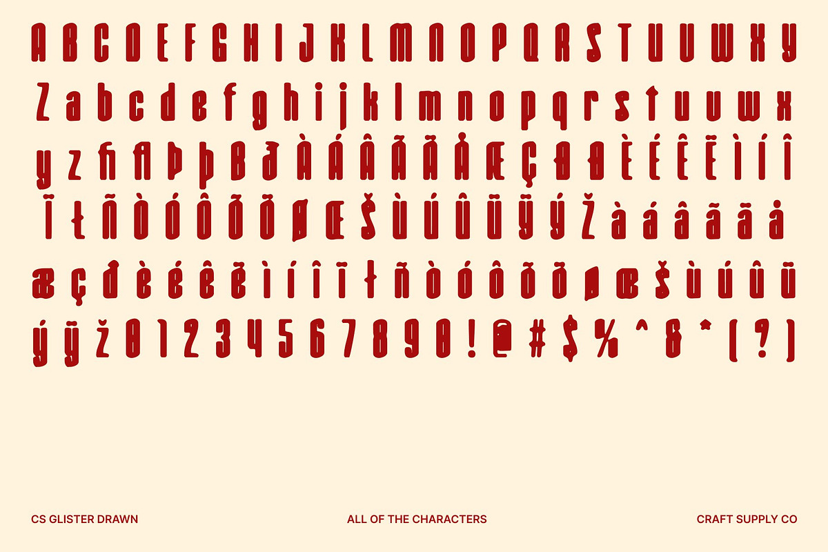 CS Glister Drawn, a Sans Serif Font by Craft Supply Co. (Photo 8 of 8)