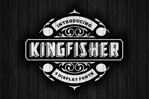 KingFisher Display font in 4 version