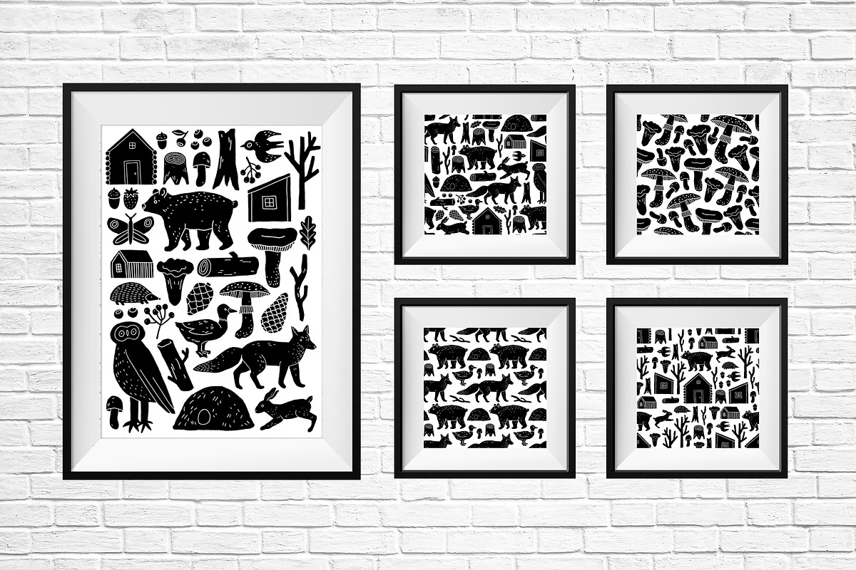 FOREST STORY Graphic Set, an Animal Illustration by Katerina Osa (Photo 8 of 8)