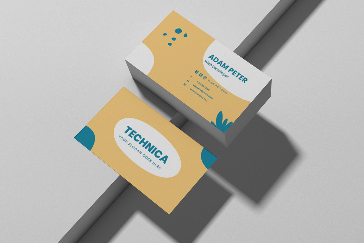 Web Developer Business Card, a Business Card Template by Rahardi Creative