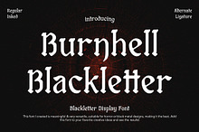 Burnhell - Blackletter Font
