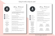 Resume template Simple style, a Resume Template by Annakristal (Thumbnail 2 of 5)