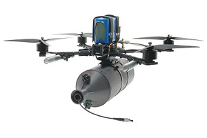 FPV drone with propellers and camera, a Technology Photo by Stockphoto by vzwer