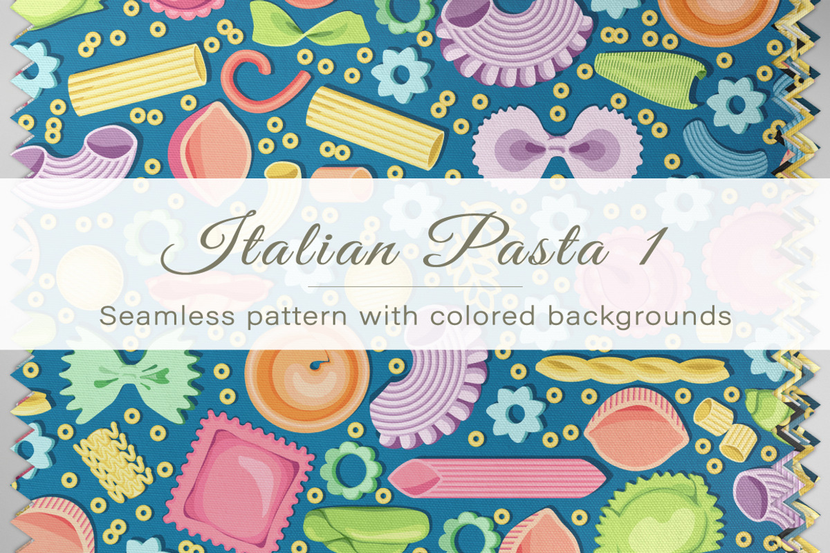 Seamless pattern of Italian pasta 1, a Pattern Graphic by Yummy (Photo 1 of 5)