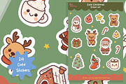 Cute Kawaii Christmas Sticker Set, an Illustration by Dori Debreceni draws (Thumbnail 4 of 4)