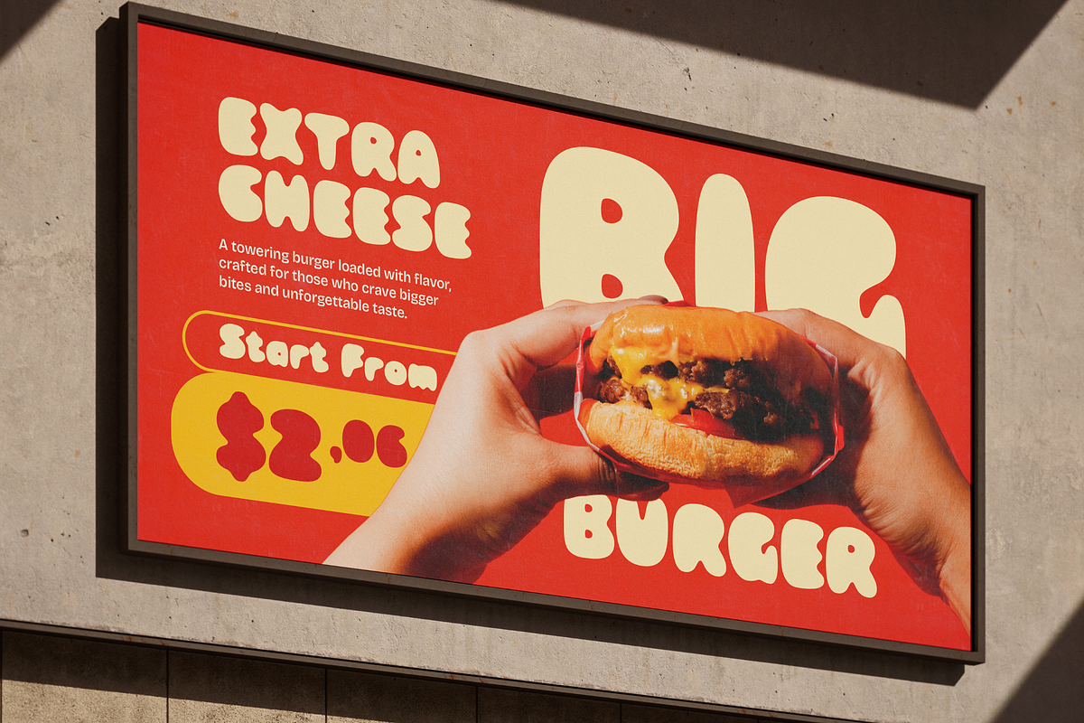Crumb Buns - Retro Chunky Sans Font, a Sans Serif Font by Typia Nesia (Photo 8 of 12)
