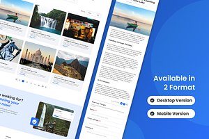 Travel Agency Blog Landing Page