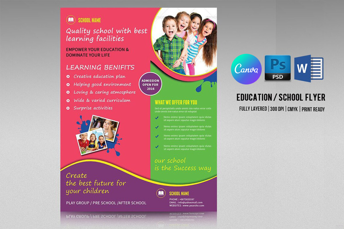 School Admission Flyer