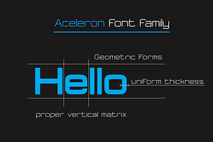 Aceleron Font Family