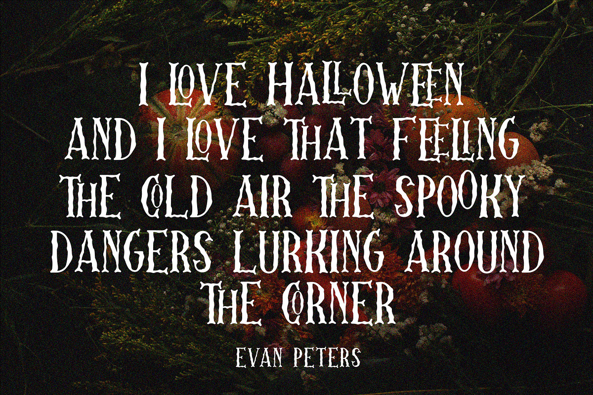 Skellington Hollow - Creepy Font preview 2
