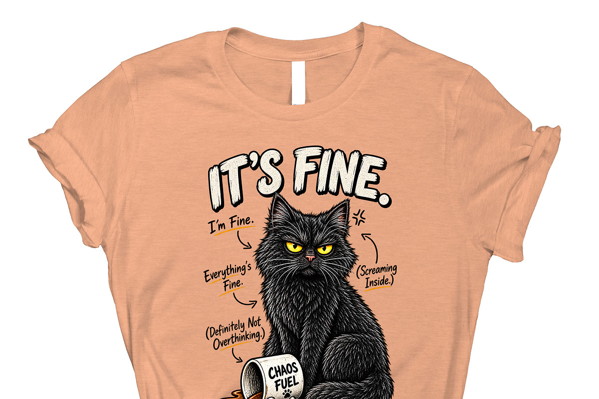 It's Fine Everything's Fine PNG, an Object Graphic by Star Graphic Design (Photo 7 of 12)